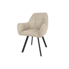 Стілець GABRIEL чорний каркас/беж тк. Луцк