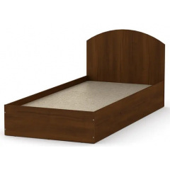 Односпальная кровать-90 Компанит 90х200 см с изголовьем дсп орех-эко Хуст