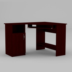 Комп'ютерний кутовий стіл Компаніт СУ-14 1200х900х749 мм венге Оріхів