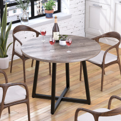 Кухонный стол Loft-design Бланк D-100 см круглый темный дуб-палена Луцк