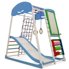 Детский спортивный комплекс для дома SportBaby SportWood-Sky-Plus №7 деревянный 130-высота Киев