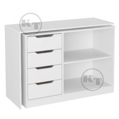 Комод-стіл Компаніт трансформер дсп білий-альба Бородянка