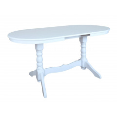 Стіл обідній Сейм розсувний 160-200 см білий дерев'яний Київ