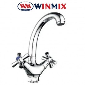 Змішувач для кухні Вухо, без підведення Winmix Toledo Nut (Chr-272), Польща