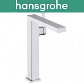 Змішувач Hansgrohe (art 73070000) для раковини одноважільний з поворотним виливом та зливною гарнітурою Tecturis E 240 Fine CoolStart, Хром