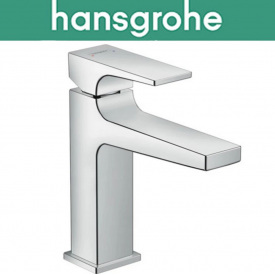 Змішувач Hansgrohe (art 32507000) для раковини одноважільний зі зливною гарнітурою Push-Open, Metropol 110, Хром