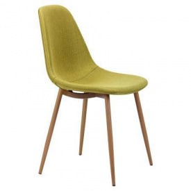 Стілець АМФ Лучія База метал бук сидіння тканина світло-оливковий 