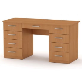 Письменный стол Учитель-3 Компанит 1400х600 мм с двумя тумбочками дсп ольха