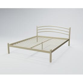 Металева двоспальне ліжко Тенеро Маранта 180х200 см біла