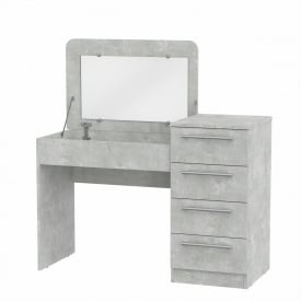Трюмо-9 Компанит туалетный столик с зеркалом и ящиками цвет серый