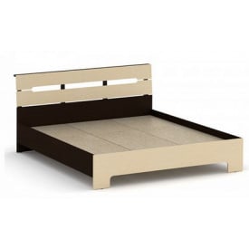 Двуспальная кровать Компанит Стиль 160х200 см дсп венге