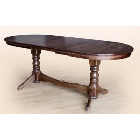 Стіл обідній Сейм №2 овальний розсувний 120-160 см з дерева в кольорі горіх бук