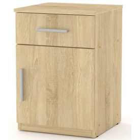 Тумба прикроватная Компанит ПКТ-3 600х420х380 мм с полочкой дсп дуб-сонома