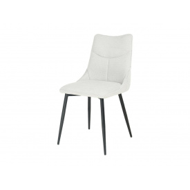 Стілець JUSTIN чорний каркас/світло-сірий тк.