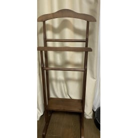 Підлогова вішалка-плічка Сигма Мікс дерев'яна в кольорі горіх