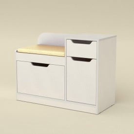 Тумбочка для взуття Компаніт ТО-12 900х660х380 мм Білий