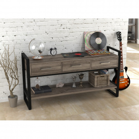 Напольная тумба Loft-Design L-145 пристенная Орех-модена