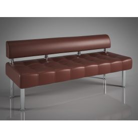 Офисный диван Тонус Sentenzo коричневого цвета без подлокотников