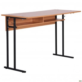 Парта двомісна АМФ Учнівська 1200х500х760 мм з полицею 6-я ростова група