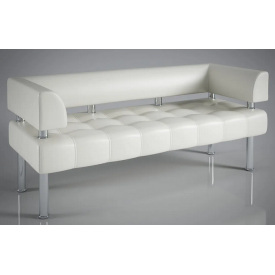 Офисный диван Тонус Sentenzo 160 см белый с подлокотниками