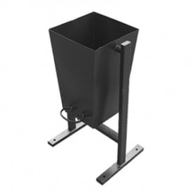 Урна для мусора садово-парковая ИГ Стандарт 25 л металлическая черная