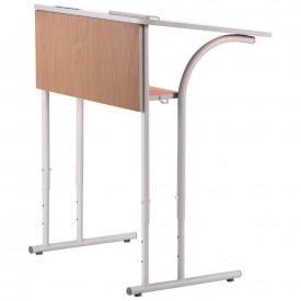 Парта регульована AMF Шкільна зростаюча 3-6 ростова група одномісна бук біла