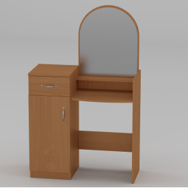 Туалетный столик Компанит Трюмо-1 с зеркалом полочками ящиками для спальни