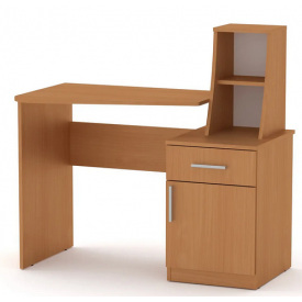 Письмовий стіл Компаніт школярок-3 1100750+298x570 мм в цвіті ольха