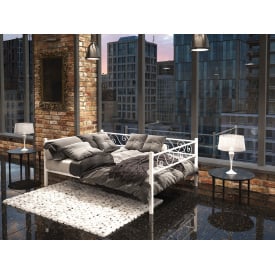 Двоспальне ліжко-140 Амарант Тенеро 140х190 см металеве