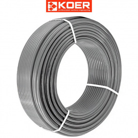 Труба Koer PEX-A EVOH 20*2,8 (SILVER) ОПАЛЕННЯ І ВОДОПОСТАЧАННЯ з кисневим бар'єром
