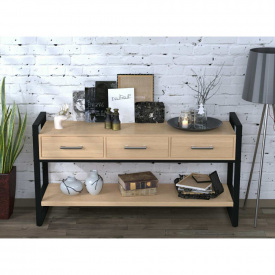 Тумба Loft-Design L-145 лдсп метал Світлий дуб борас