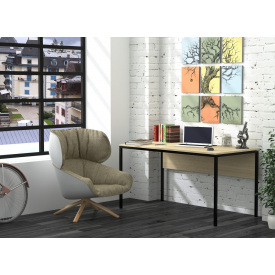 Письменный стол Loft-Design L-3p 138х70х75 см светлый дуб-борас