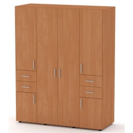 Шкаф-20 Компанит для вещей распашной в цвете бук