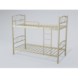 Двухъярусная кровать Tenero Viola 90х200 см металлическая бежевого цвета