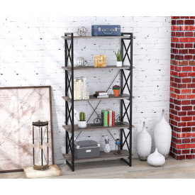 Металлический стеллаж Скиф-5-920 Loft-Design Дуб-палена