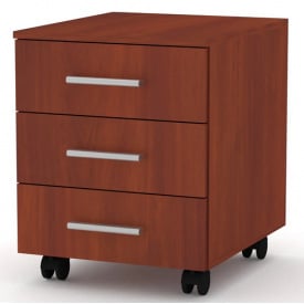 Офісна тумбочка Компаніт МП-3 модуль пересувний лдсп яблуня