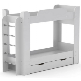 Двухъярусная кровать детская Твикс Компанит 70х190 см дсп белого цвета