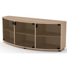 Тумбочка по TV Плазма-2 Компанит 1292х514х410 мм дуб-сонома