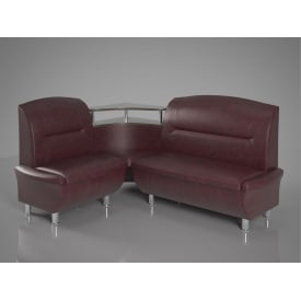 Кухонный уголок Смузи Sentenzo диванчик 160х125 см кожзам бардовый