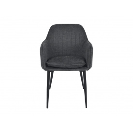 Стілець EMILY чорний каркас/графіт тк.