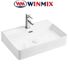 Раковина (умивальник) навісна Winmix Premium QUADRO -0202 600*420*120mm (біла)