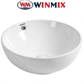 Раковина (умивальник) накладна Winmix Premium ELLIPSE-0205 430*430*175mm (біла)