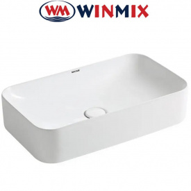 Раковина (умивальник) накладна Winmix Premium QUADRO -0106 600*355*130mm (біла)