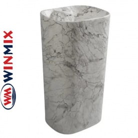 Раковина (умивальник) моноблок для підлоги Winmix Premium DIVERSE-1101 MARBLE 460*380*840mm (мармур)