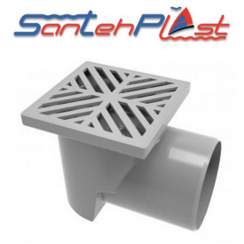 Душовий трап із пластиковими ґратами TH-150-110.01 DN100, Santehplast
