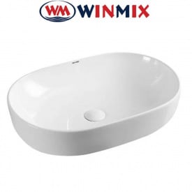 Раковина (умивальник) накладна Winmix Premium ELLIPSE-0105 600*400*150mm (біла)