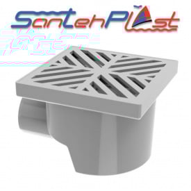 Душовий трап із пластиковими ґратами TH-100-50.01 DN50, Santehplast