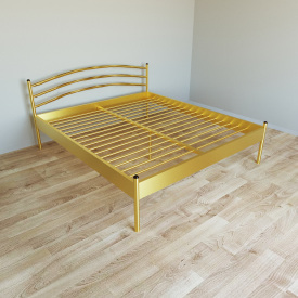 Ліжко Tobi Sho GLORIA-1 (38) двоспальне металеве 200X160 Золотий