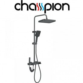 Душова колона із змішувачем Champion PBR-009-J GRAPHITE 4 режими из алюминия, Графіт