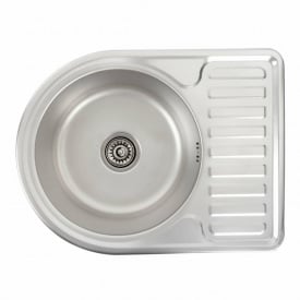Кухонна мийка Platinex 58*44 декор з нержавіючої сталі